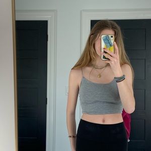 Grey cropped top